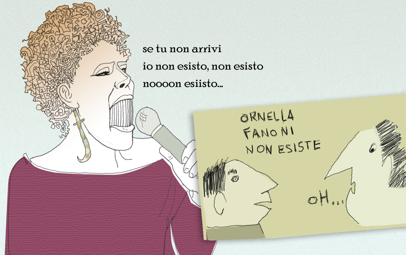 Ornella F non esiste copia